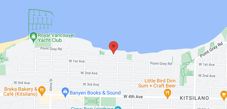 map of 3319 POINT GREY ROAD